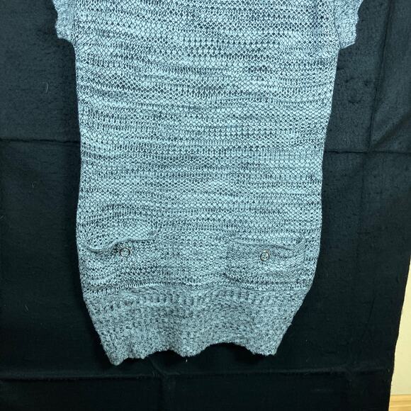 Maurices Womens Sweater Gray Cowl Neck Short Sleeve Knit Pullover Stretch Large - Picture 5 of 12